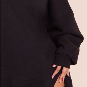Black Oversized Sweatshirt dress